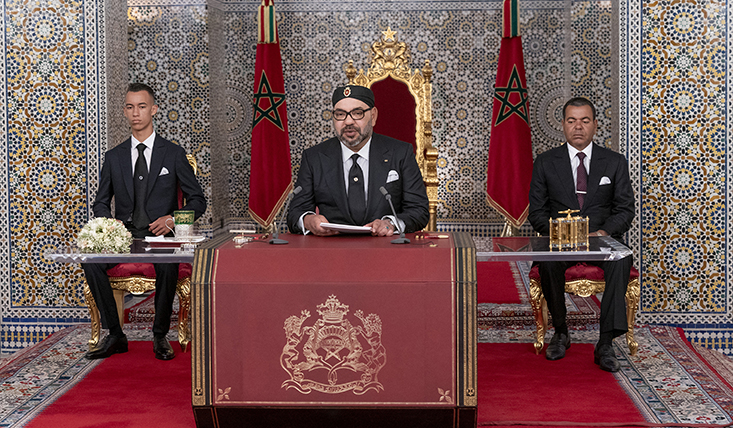 Sa MajestÈ le Roi adresse un Discours ‡ la Nation ‡ l'occasion de la FÍte du TrÙne MH