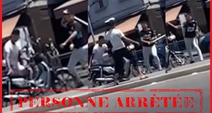 إعتقال شخص ظهر في شريط فيديو متلبس بحيازة دراجة نارية مسروقة وحاول الإعتداء على موظف الشرطة
