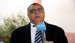 Le doyen de la FSJES de Meknès , Abdelghani Bouayad, donne une déclaration à la MAP_BS