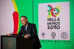 Logo presented for MoroccoPortugalSpain 2030 FIFA World Cup bid